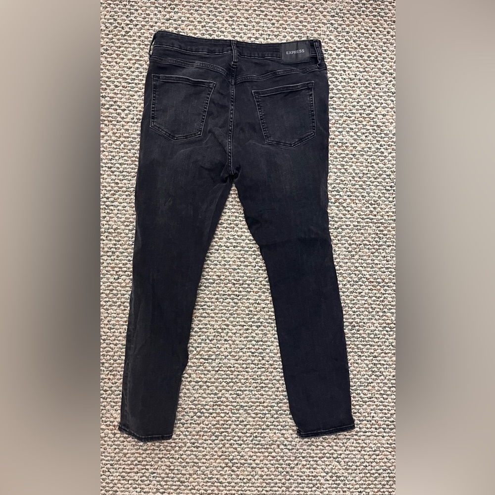 Black wash Express men skinny jeans size 34x30